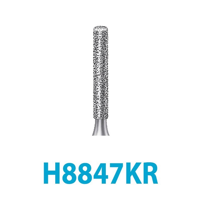 Fraises Diamant Turbine Grain Fine 8847KR-016 Epaule Conique Borde Arrondi 5 Unites