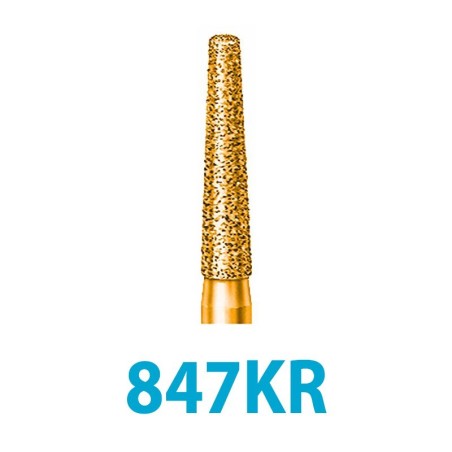 Fraises Diamant Turbine Serie 2000 847KR-018 Epaule Conique Borde Arrondi 5 Unites