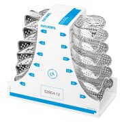 KIT PORTE EMPREINTES DE EMPREINTE AVECREBORDE PERFORES ASA 12 unites