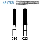 Fraises Diamant Turbine Grain Epais 6847KR-016 Epaule Conique Borde Arrondi 5 Unites