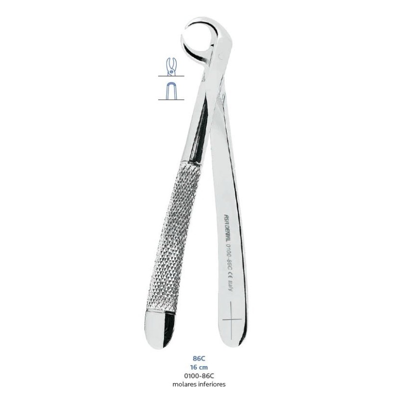 FORCEPS MOLAIRE INFERIEURE Nº86C ASA