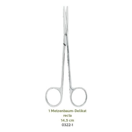 CISEAUX CHIRURGIE METZENBAUM-DELIKAT DROIT ASA